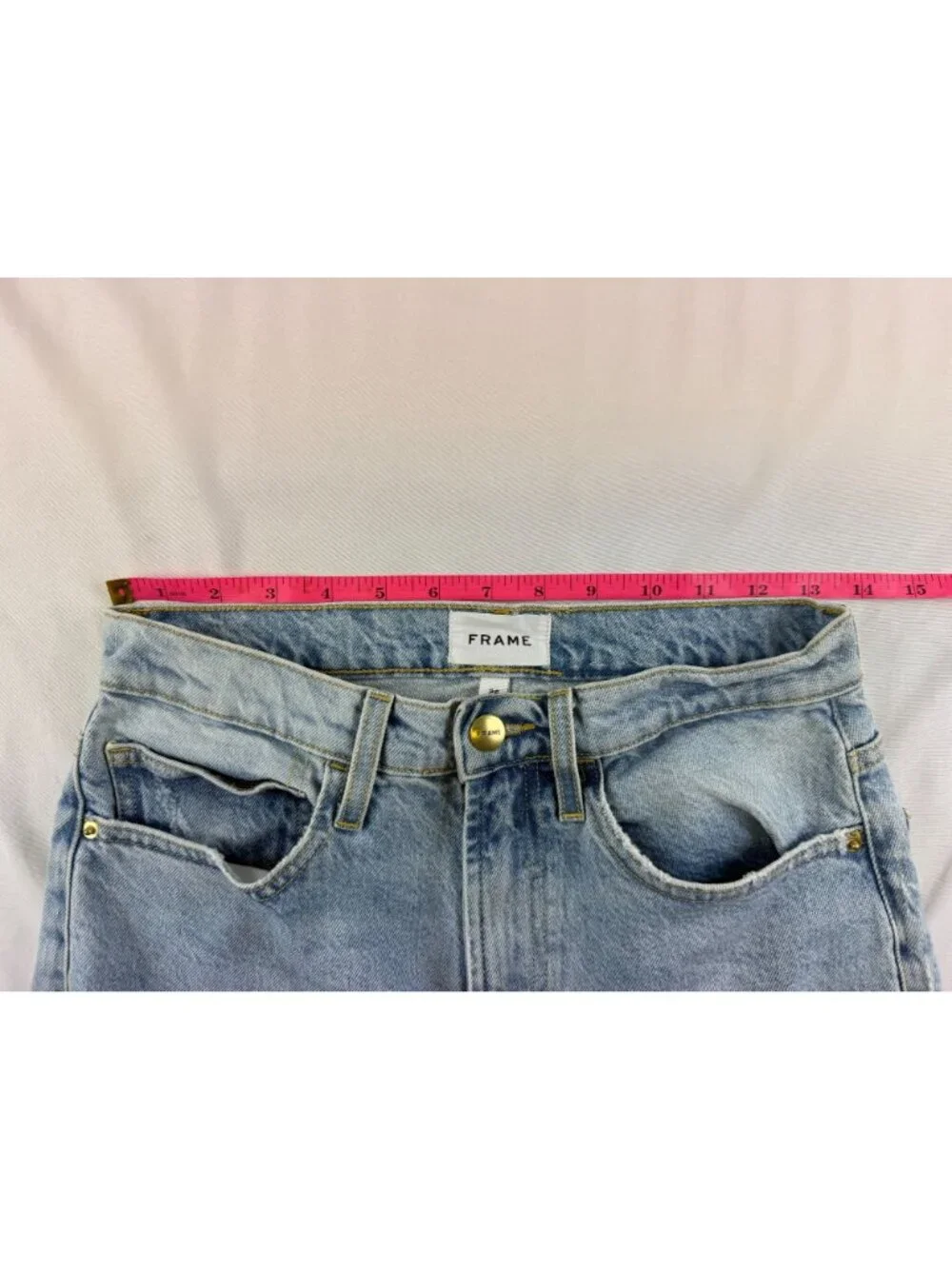 FRAME Straight Leg Jeans Thistle Wash Womens Size 26 - Picture 6 of 9